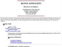 Tablet Screenshot of klotzassociates.com